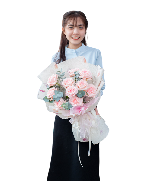 boa hoa hồng màu hồng