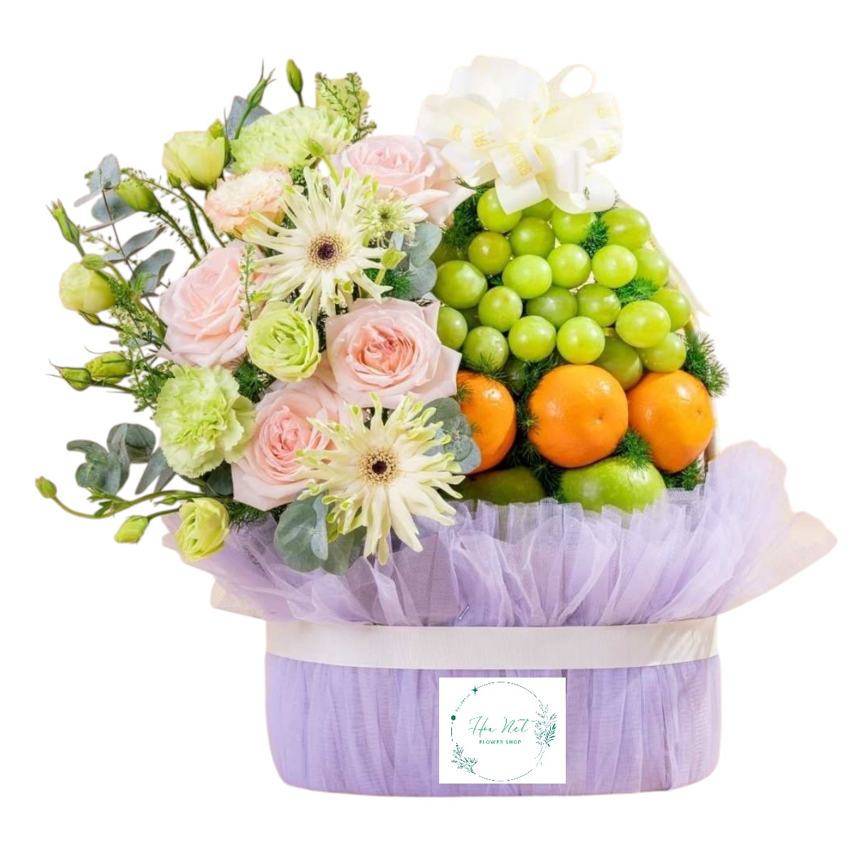 Giỏ Quà Trái Cây Và Hoa Hồng Cơ Bản